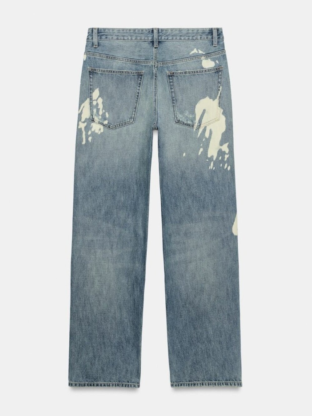 ZARA TRF MID-RISE SPLATTER BOYFRIEND JEANS: 2569/213/400 - Picture 2 of 4